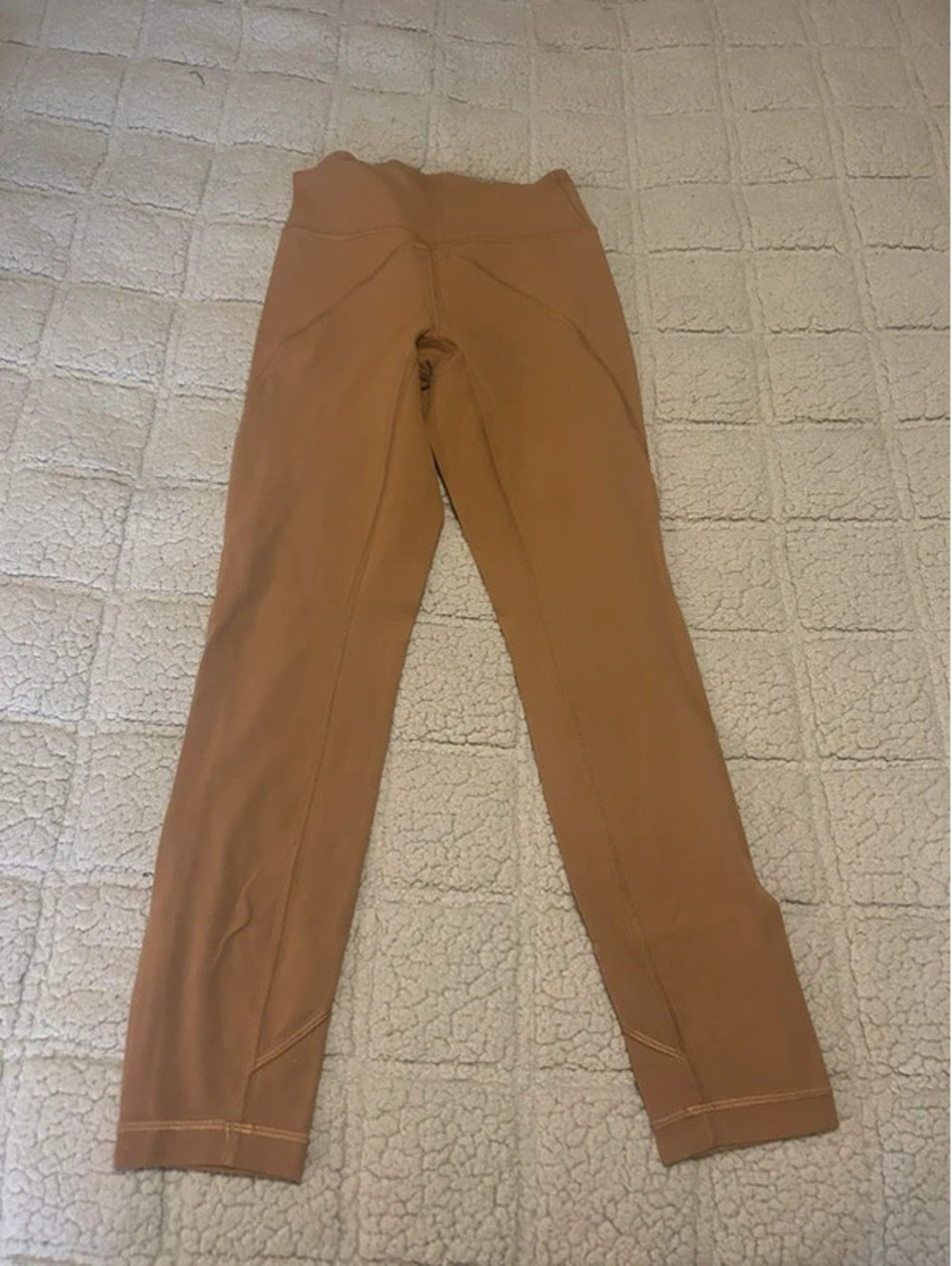 Lululemon Womenโs Size 4 High Rise Brown Full Length Leggings Yoga Pants